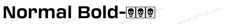 Normal Bold字体转换